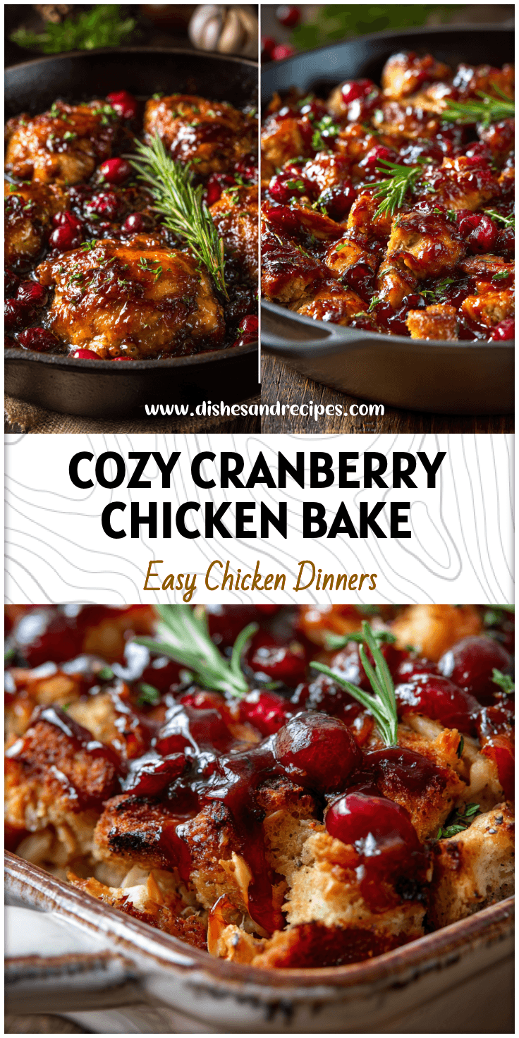 Leftover Cranberry BBQ Chicken Casserole – Easy Holiday Chicken Bake
